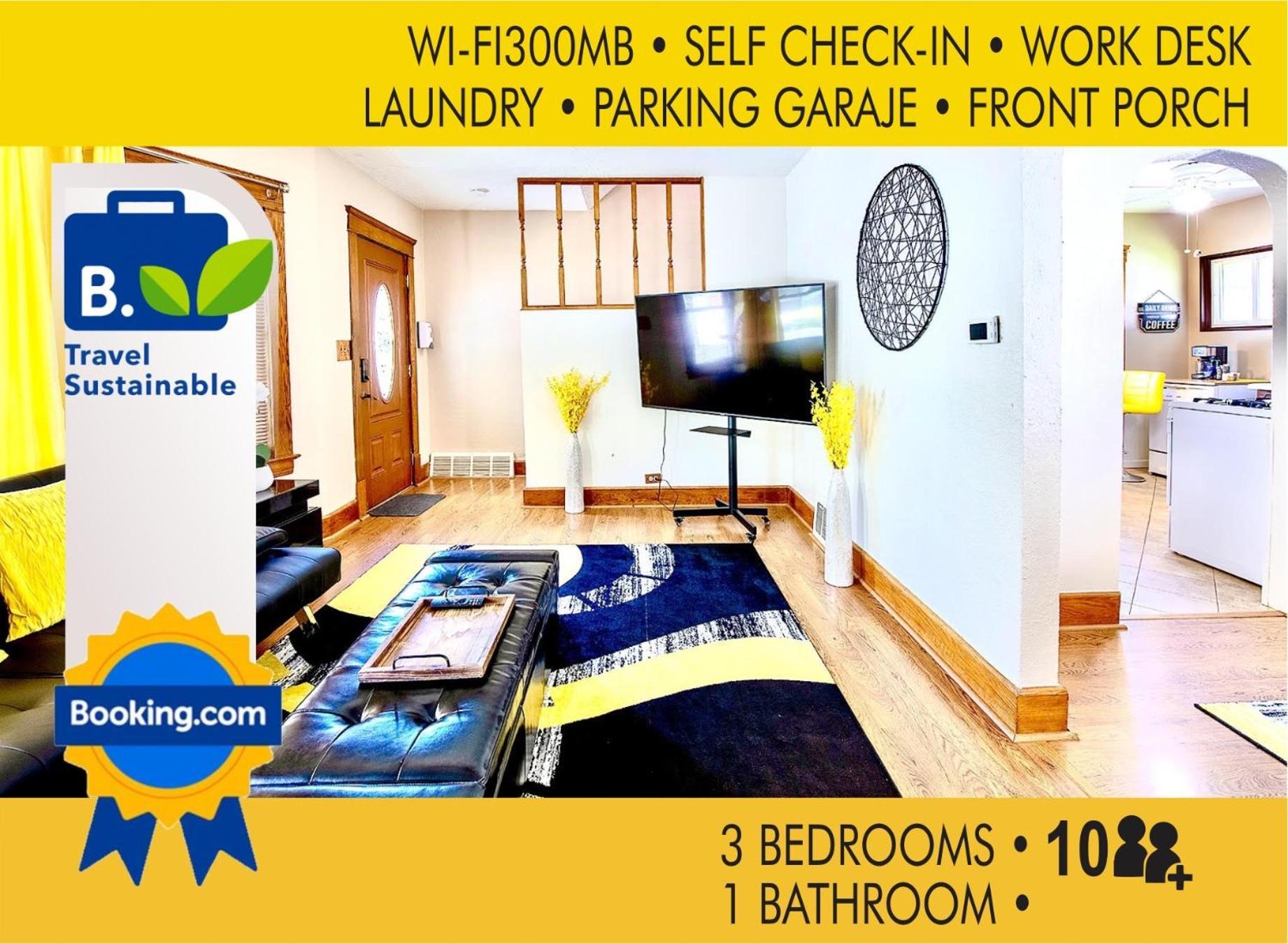 The Amber Retreat - Brooklyn Centre Comfort - Charming Space For Families, Couples & Business Travelers Near Downtown - With 300Mb Wifi, Parking & Self Check-In Cleveland Luaran gambar